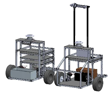 CAD model of the UMARV autonomous ground vehicle